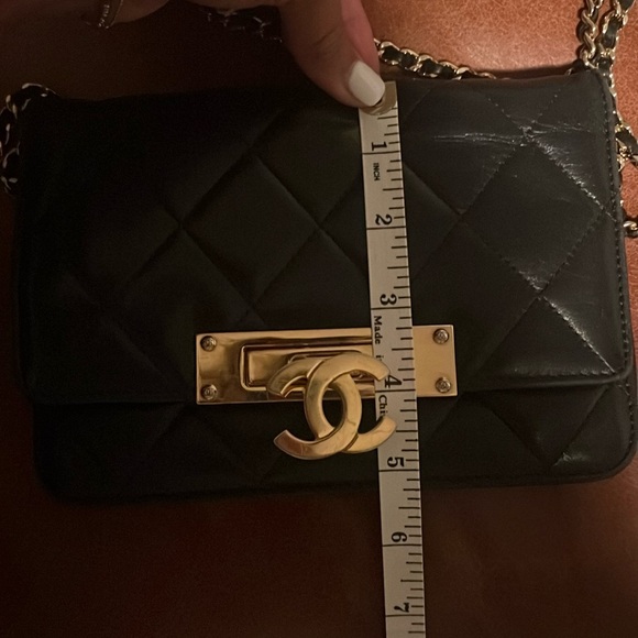 Vintage Chanel Golden Class WOC black lambskin quilted leather. - Picture 16 of 16